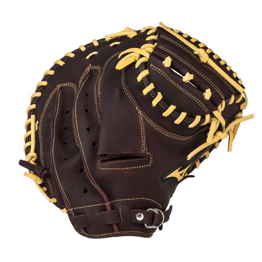 Panske Catchers Mitt Mizuno Franchise Series 33.5" Baseball Káva/Strieborne Vypredaj PSBI26897